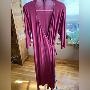 Eileen fisher wrap dress size large